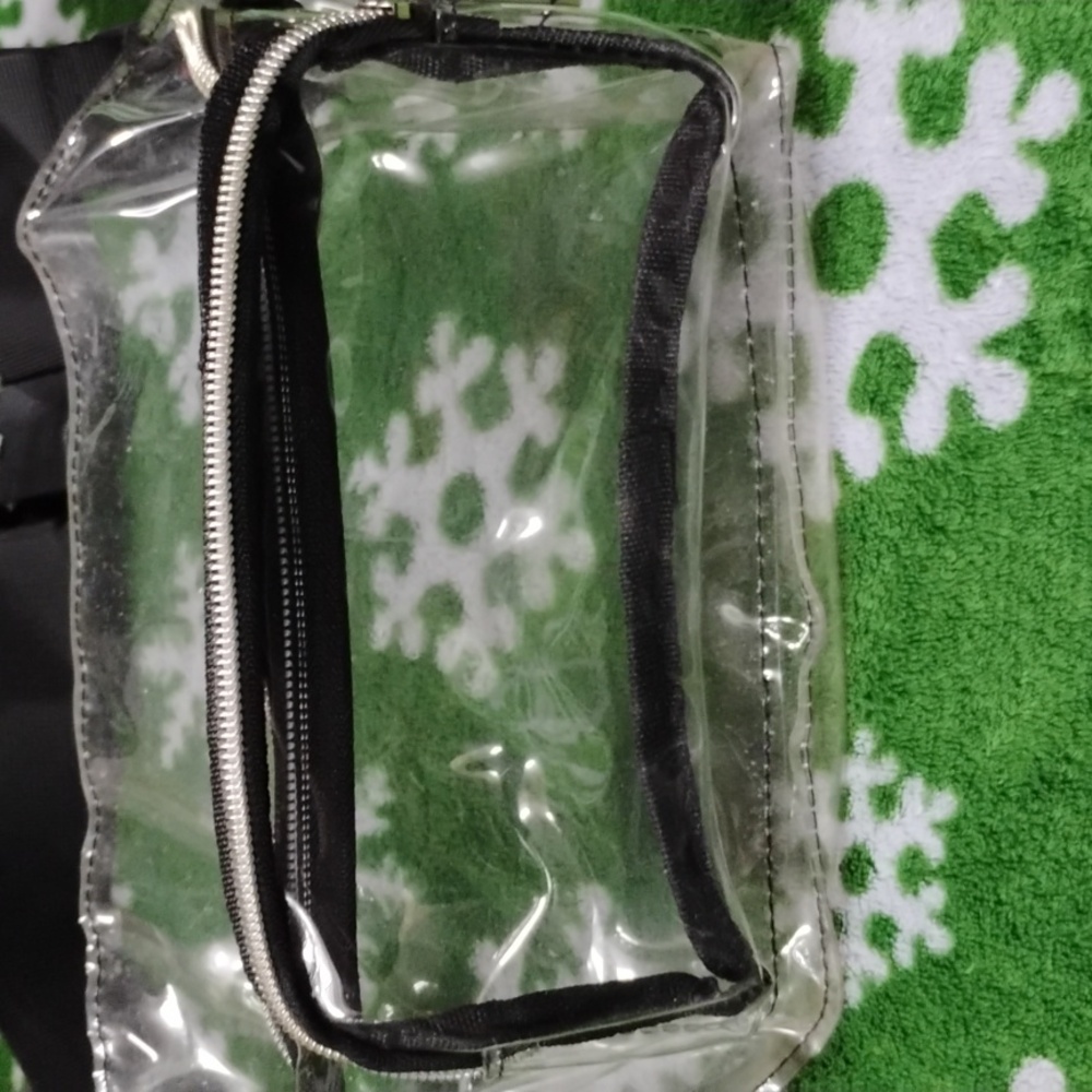 Clear Fanny Pack with Black Trim - Picture 2 of 4